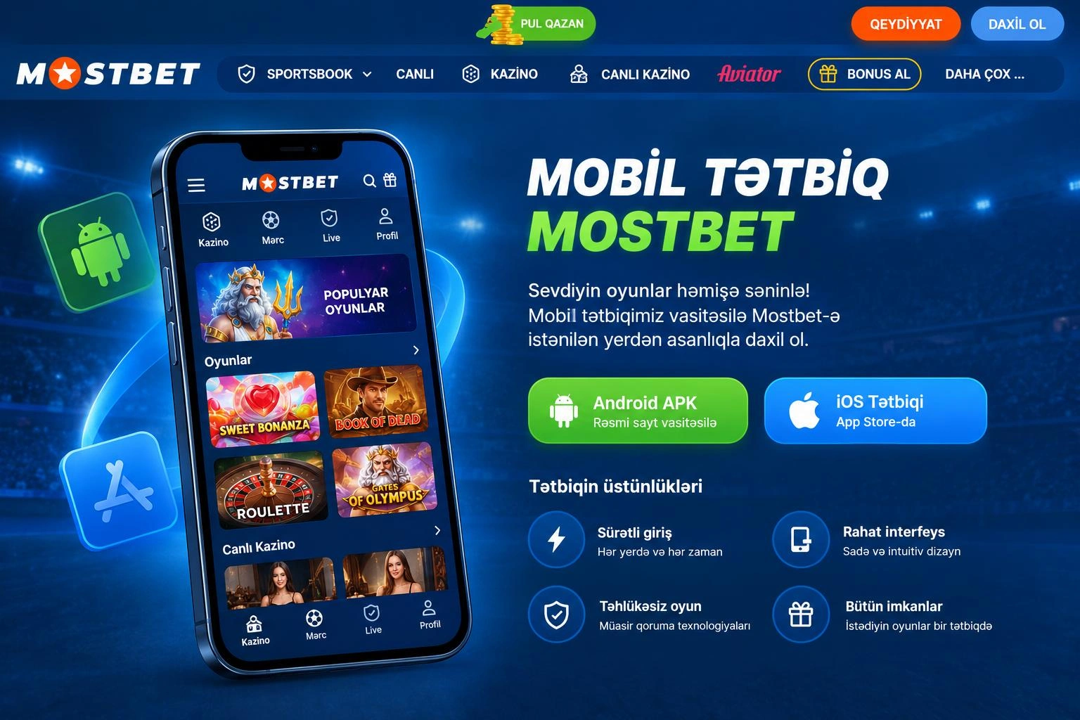 Mostbet AZ mobil tətbiqi